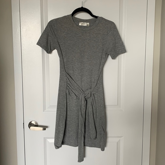 Grey Tie Dress - Picture 1 of 5